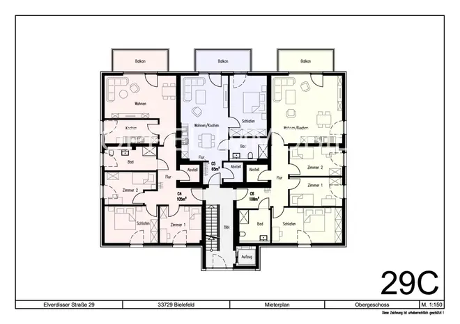 4 Zimmer Wohnung mit 108 m² in Bielefeld – Bild 2