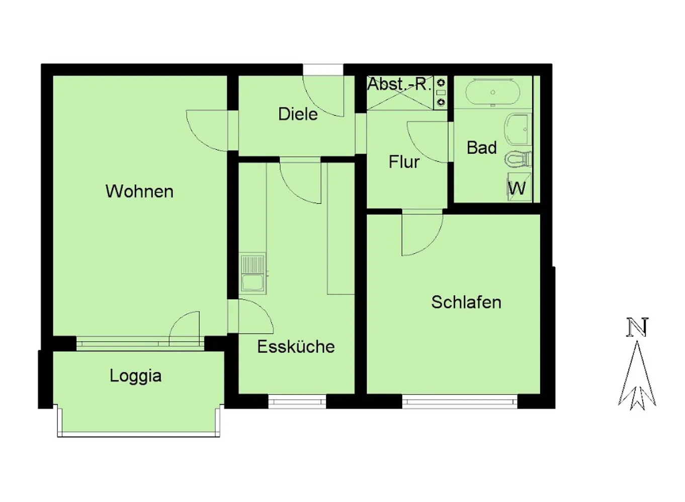 2 Zimmer Wohnung mit 64 m² in Hagen – Bild 2