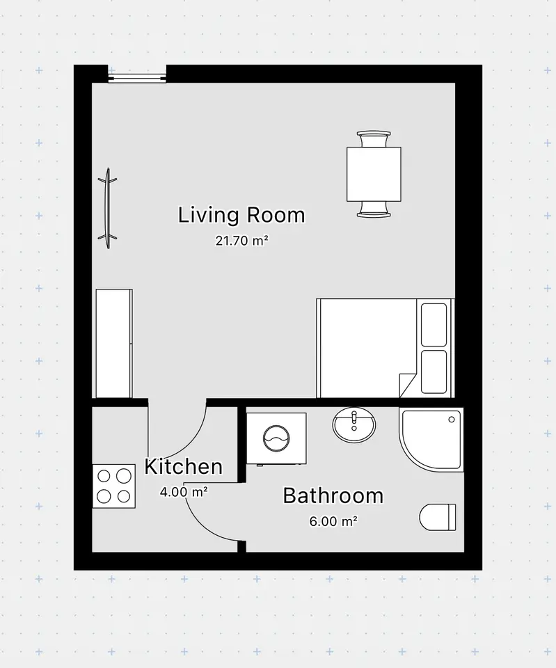 2 Zimmer Wohnung mit 31 m² in Fürth – Bild 4