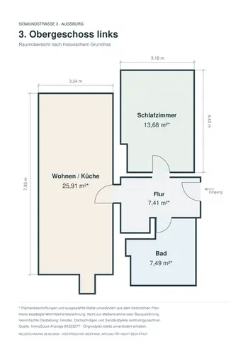 2 Zimmer Wohnung mit 51 m² in Augsburg – Bild 8