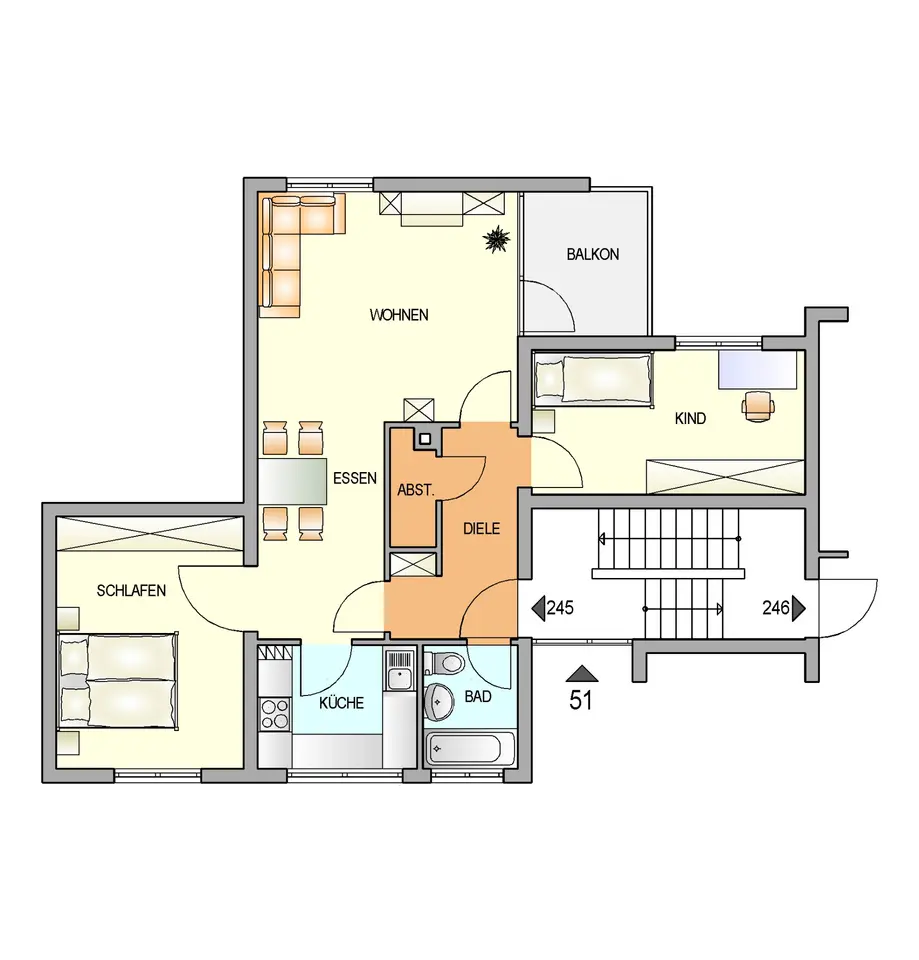3 Zimmer Wohnung mit 70 m² in Remscheid – Bild 8