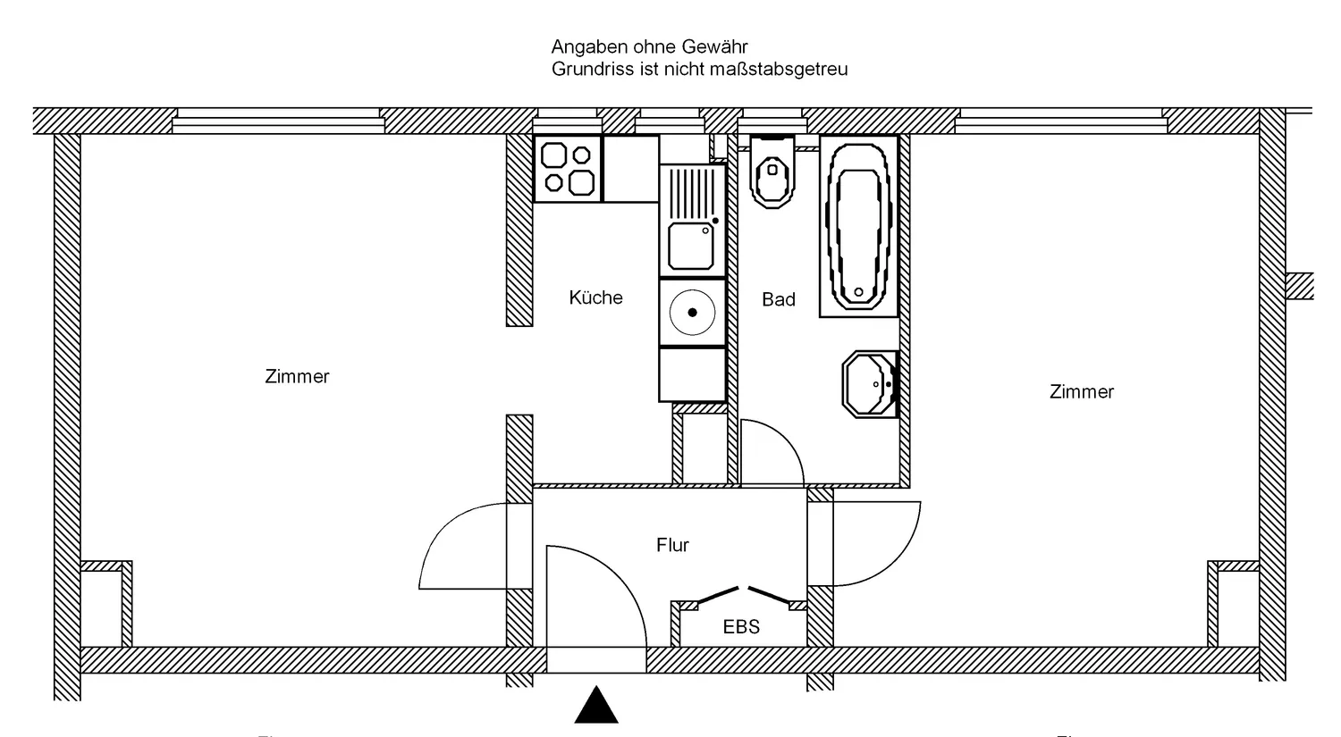 2 Zimmer Wohnung mit 43 m² in Frankfurt am Main – Bild 1