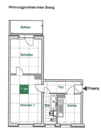 2 Zimmer Wohnung mit 51 m² in Dresden – Bild 2