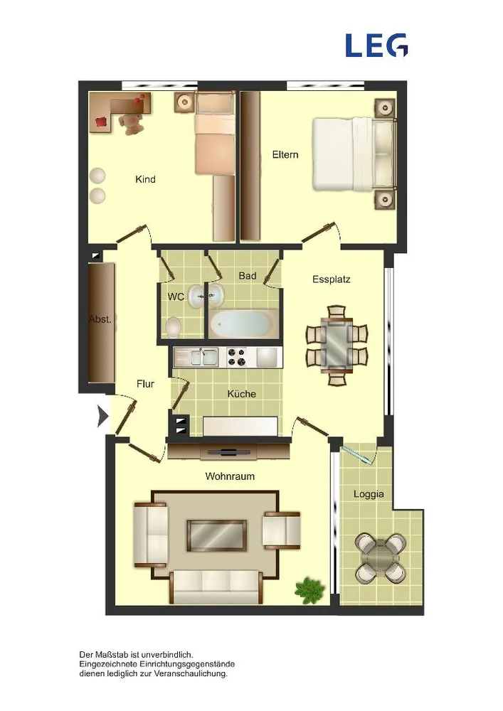 3 Zimmer Wohnung mit 74 m² in Wuppertal – Bild 2