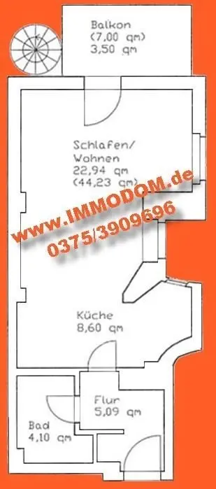 Studio mit 45 m² in Zwickau – Bild 3