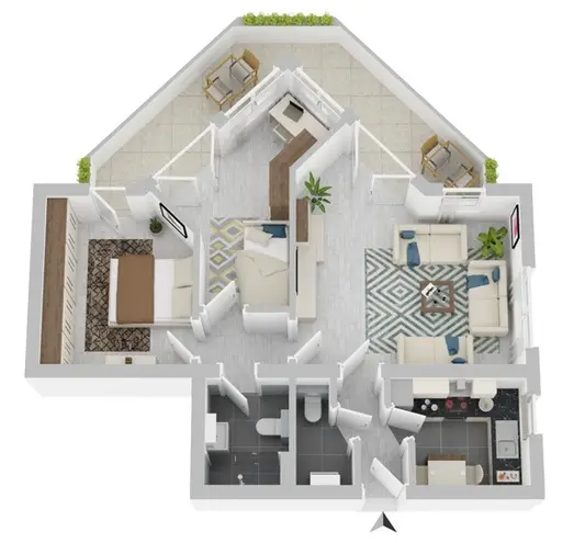 2 Zimmer Wohnung mit 72 m² in Dresden – Bild 2