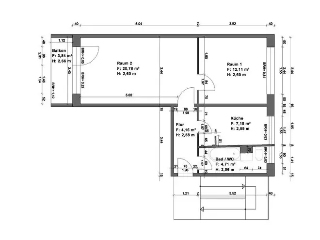 2 Zimmer Wohnung mit 51 m² in Halle (Saale) – Bild 7