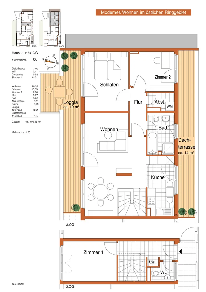 4 Zimmer Wohnung mit 107 m² in Braunschweig – Bild 1