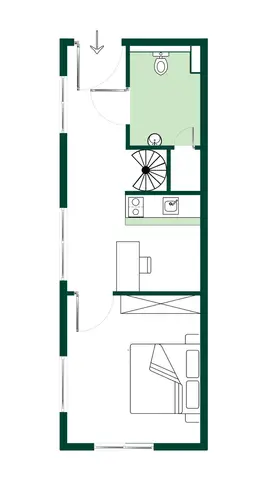 1 Zimmer Wohnung mit 37 m² in Berlin – Bild 2