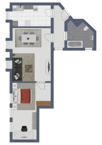2 Zimmer Wohnung mit 90 m² in Leverkusen – Bild 1
