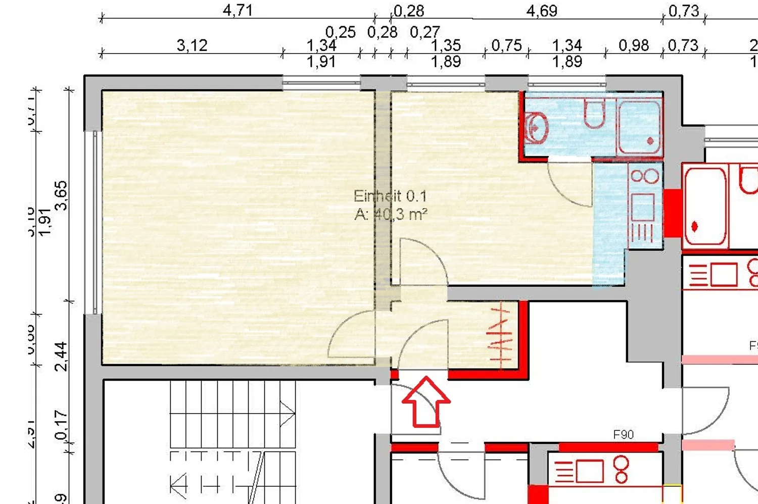 1 Zimmer Wohnung mit 41 m² in Hildesheim – Bild 9