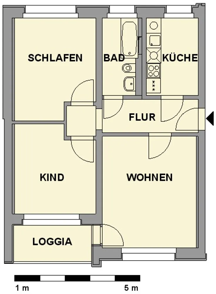3 Zimmer Wohnung mit 59 m² in Chemnitz – Bild 6
