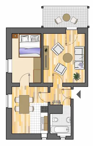 3 Zimmer Wohnung mit 46 m² in Gelsenkirchen – Bild 8