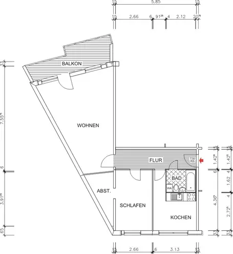 2 Zimmer Wohnung mit 70 m² in Chemnitz – Bild 6