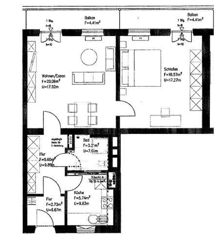 2 Zimmer Wohnung mit 61 m² in Augsburg – Bild 6