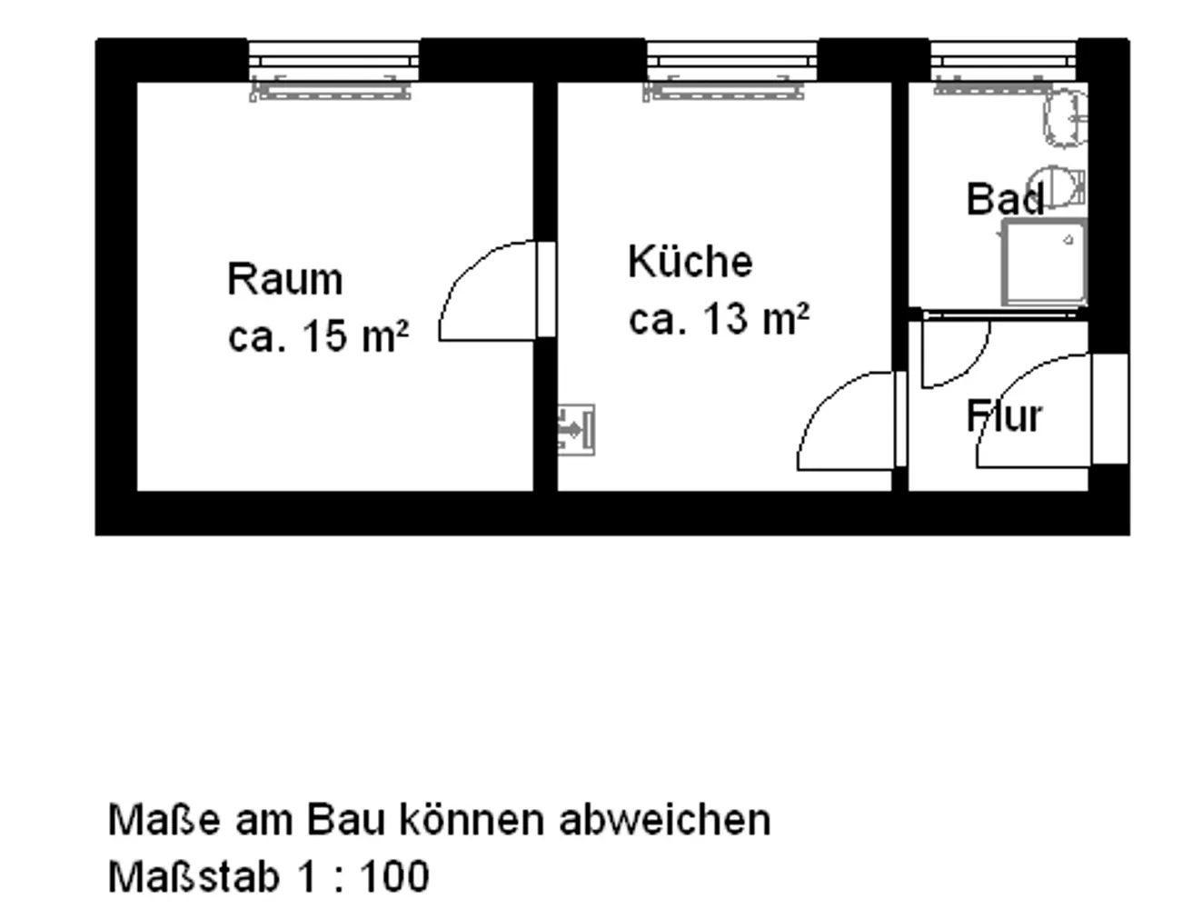 1 Zimmer Wohnung mit 32 m² in Halle (Saale) – Bild 11