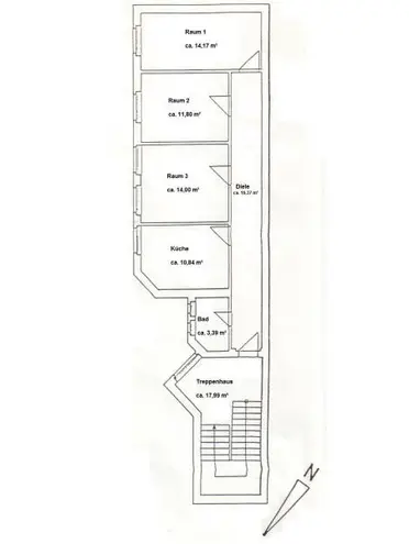 3 Zimmer Wohnung mit 71 m² in Magdeburg – Bild 2
