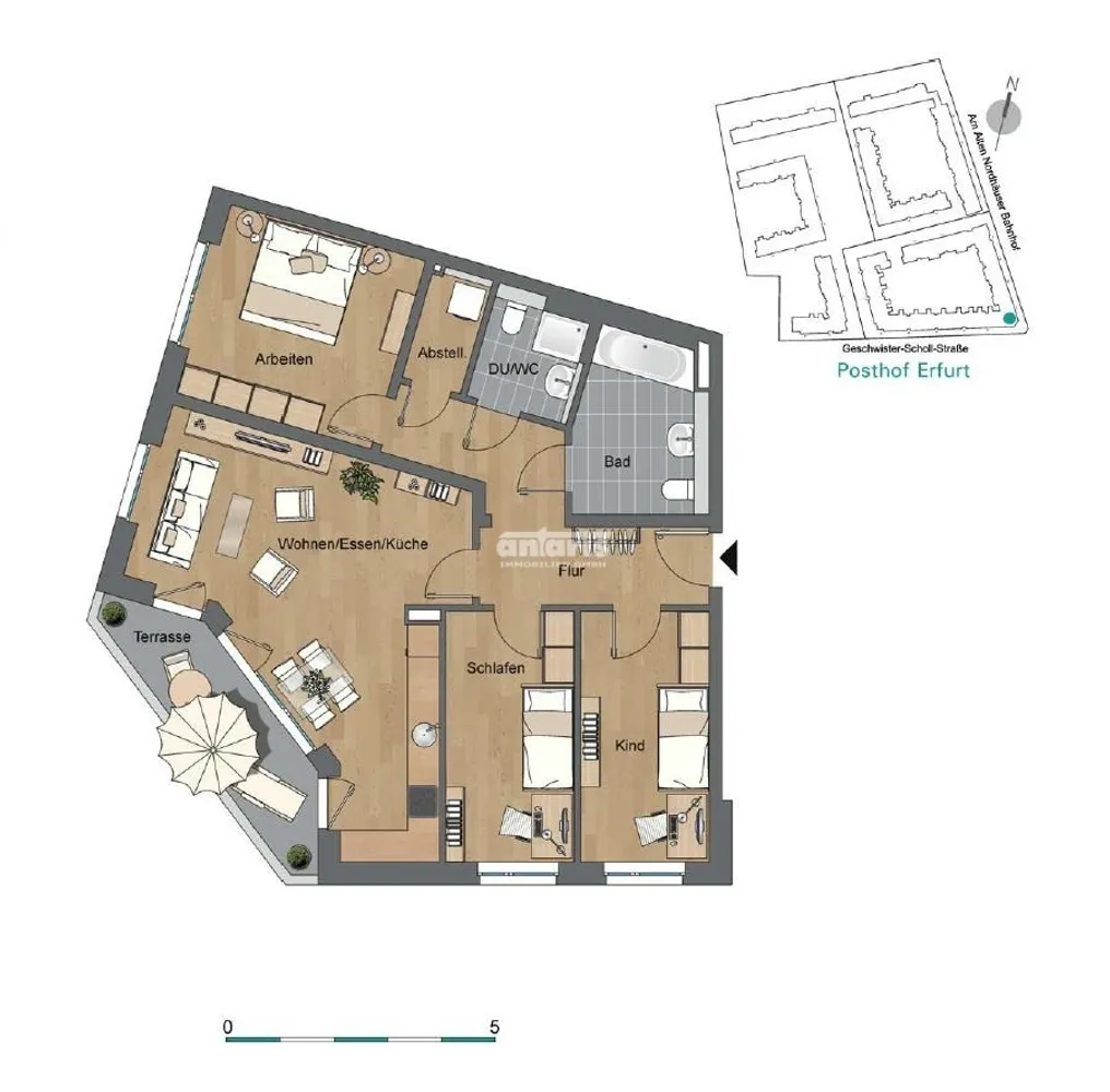 4 Zimmer Wohnung mit 97 m² in Erfurt – Bild 11