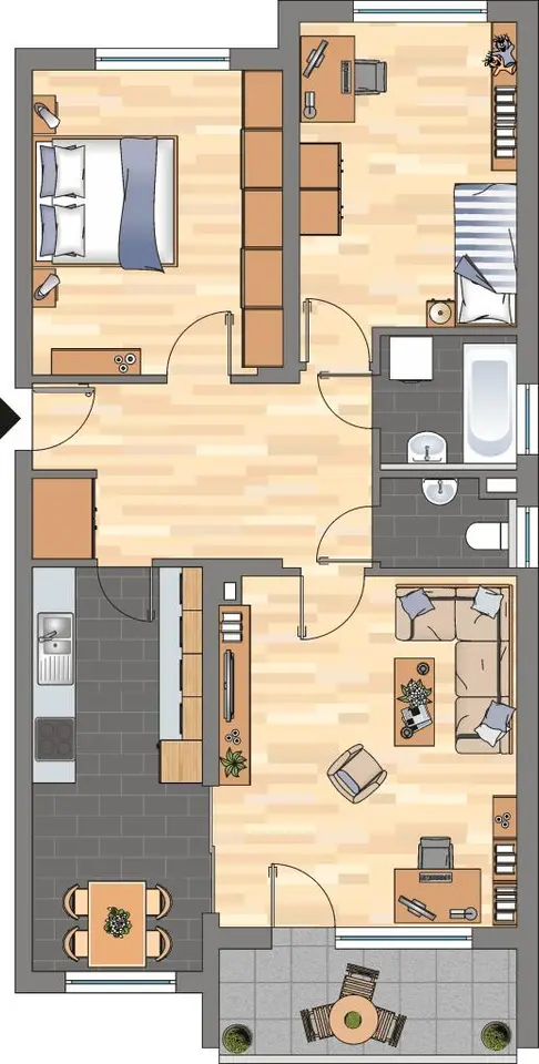 3 Zimmer Wohnung mit 83 m² in Worms – Bild 9