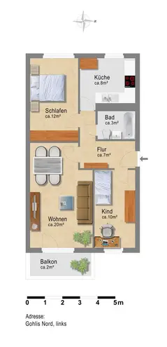 3 Zimmer Wohnung mit 60 m² in Leipzig – Bild 11