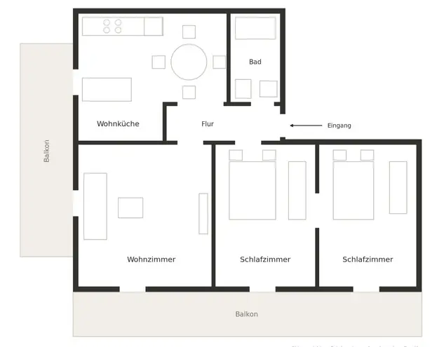 4 Zimmer Wohnung mit 105 m² in Frankfurt am Main – Bild 2