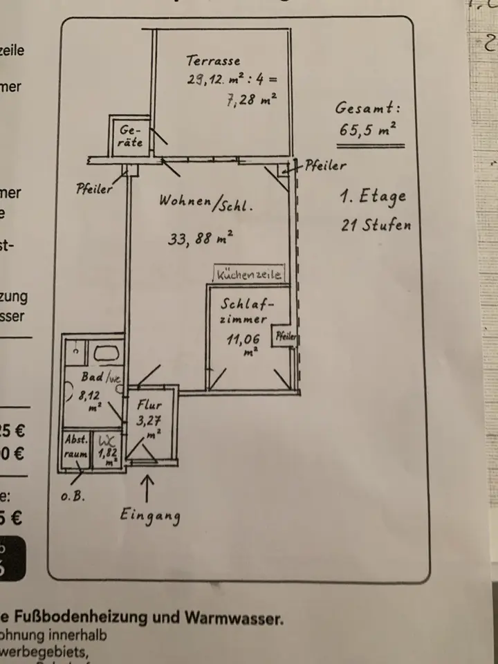 2 Zimmer Wohnung mit 66 m² in Haan – Bild 2