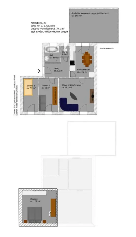 2 Zimmer Wohnung mit 66 m² in Haan – Bild 3