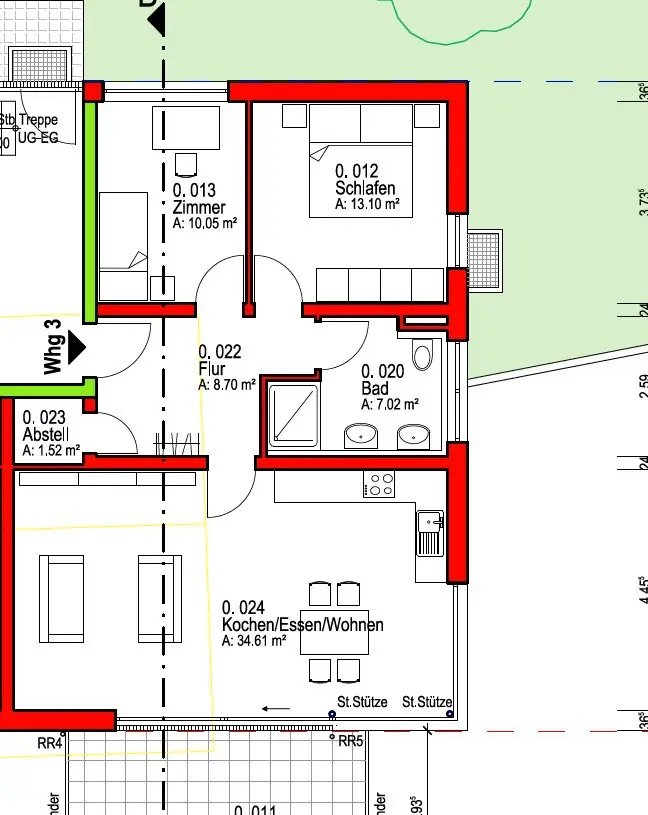 3 Zimmer Wohnung mit 107 m² in Weingarten – Bild 5