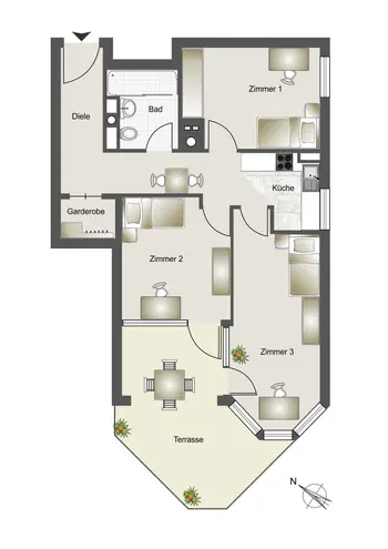 WG-Zimmer mit 10 m² in München – Bild 4