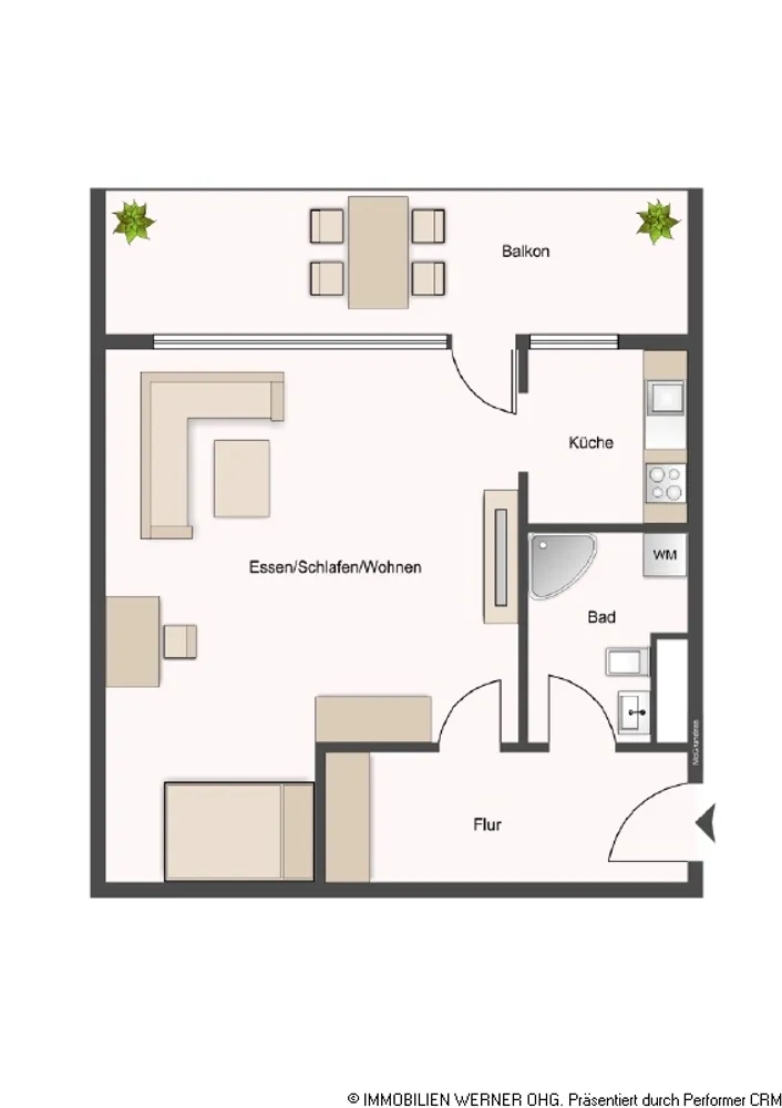 1 Zimmer Wohnung mit 39 m² in Rosenheim – Bild 5