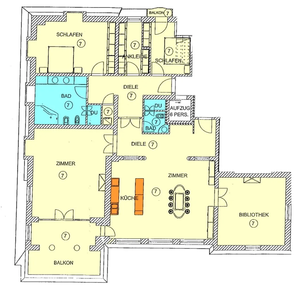 6 Zimmer Wohnung mit 213 m² in Leipzig – Bild 11