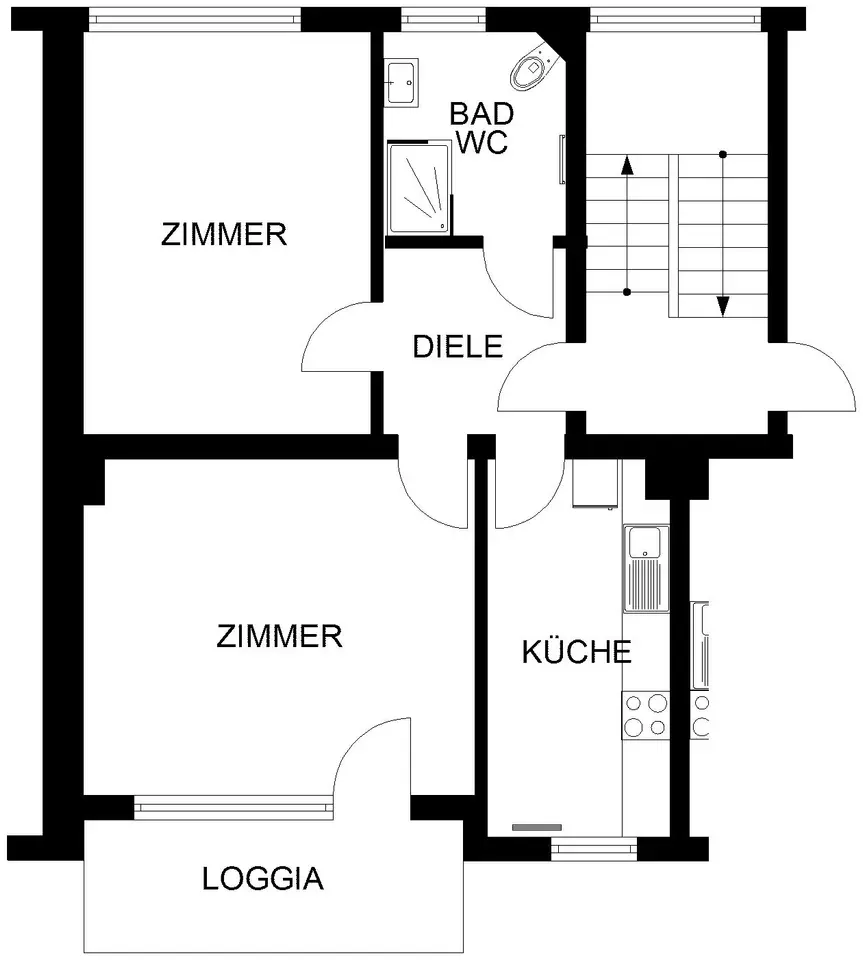 2 Zimmer Wohnung mit 62 m² in Hagen – Bild 5