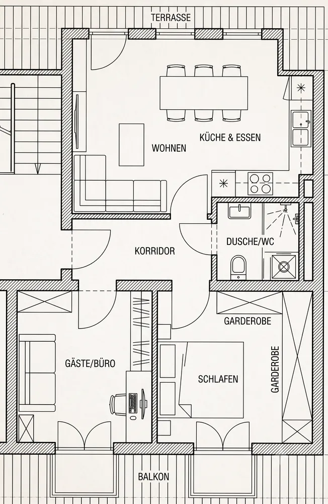 3 Zimmer Wohnung mit 57 m² in Oberhausen – Bild 7