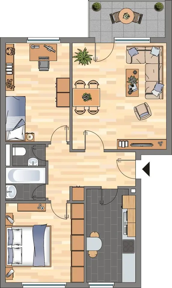 3 Zimmer Wohnung mit 66 m² in Wolfsburg – Bild 5