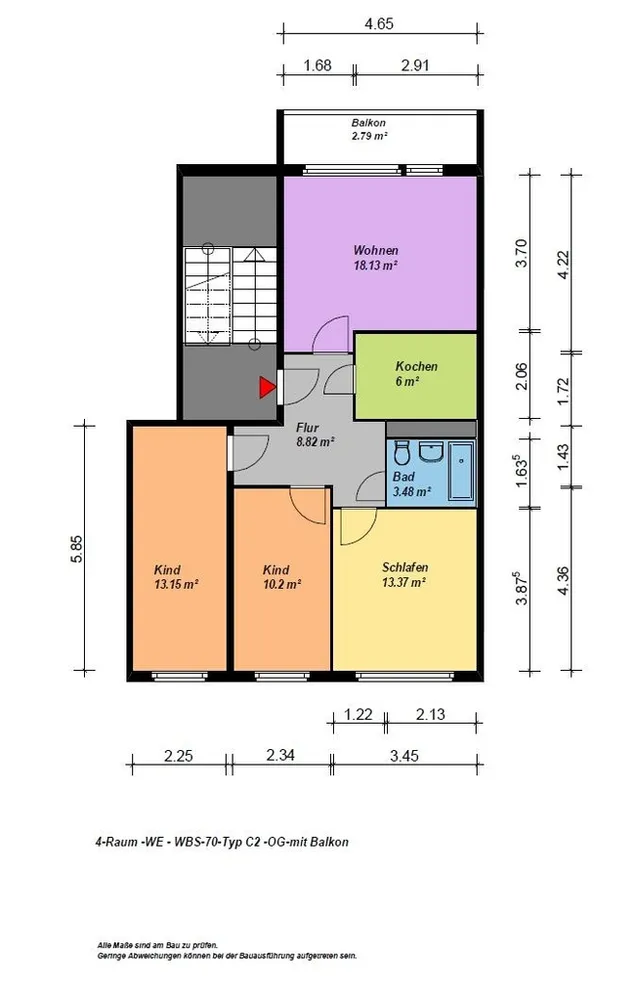 4 Zimmer Wohnung mit 76 m² in Neubrandenburg – Bild 12