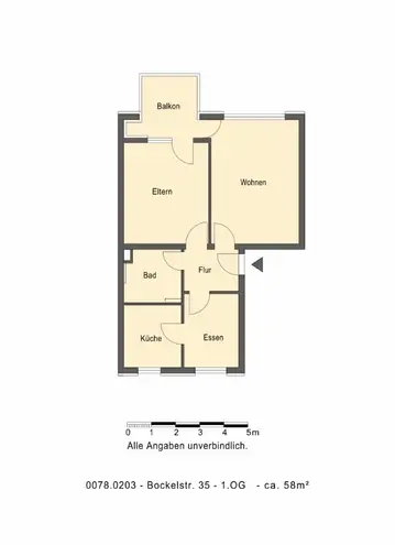 3 Zimmer Wohnung mit 58 m² in Stuttgart – Bild 2