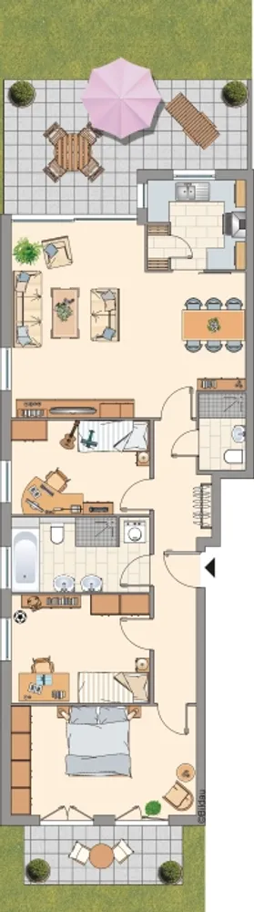 4 Zimmer Wohnung mit 107 m² in Mainz – Bild 2