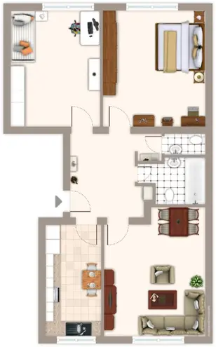 3 Zimmer Wohnung mit 65 m² in Mönchengladbach – Bild 2