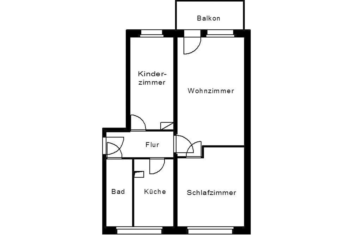 3 Zimmer Wohnung mit 58 m² in Plauen – Bild 2