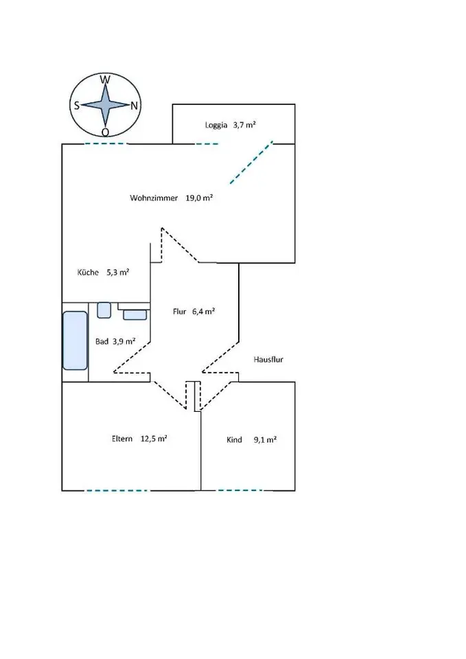 3 Zimmer Wohnung mit 57 m² in Magdeburg – Bild 5