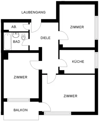 3 Zimmer Wohnung mit 69 m² in Bochum – Bild 3