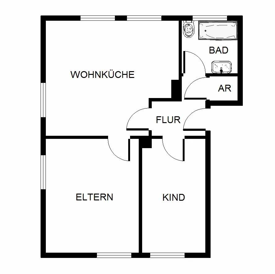 Studio mit 25 m² in Essen – Bild 5