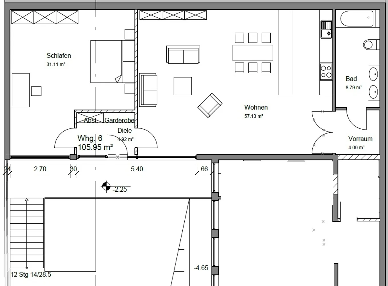 2 Zimmer Wohnung mit 103 m² in Bonn – Bild 2