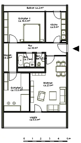 3 Zimmer Wohnung mit 85 m² in Hannover – Bild 2