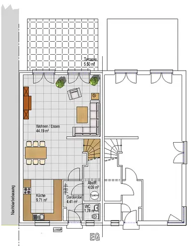 4 Zimmer Haus mit 125 m² in Mannheim – Bild 3