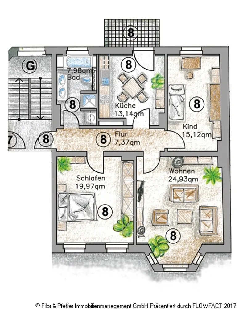 3 Zimmer Wohnung mit 91 m² in Magdeburg – Bild 9