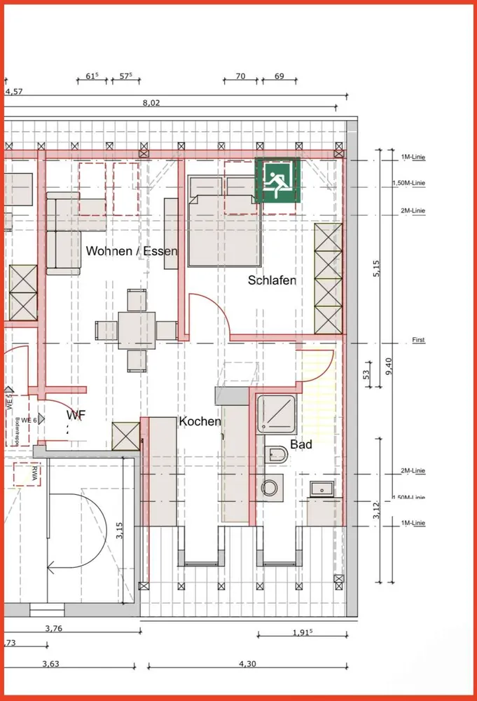2 Zimmer Wohnung mit 44 m² in Fürth – Bild 8