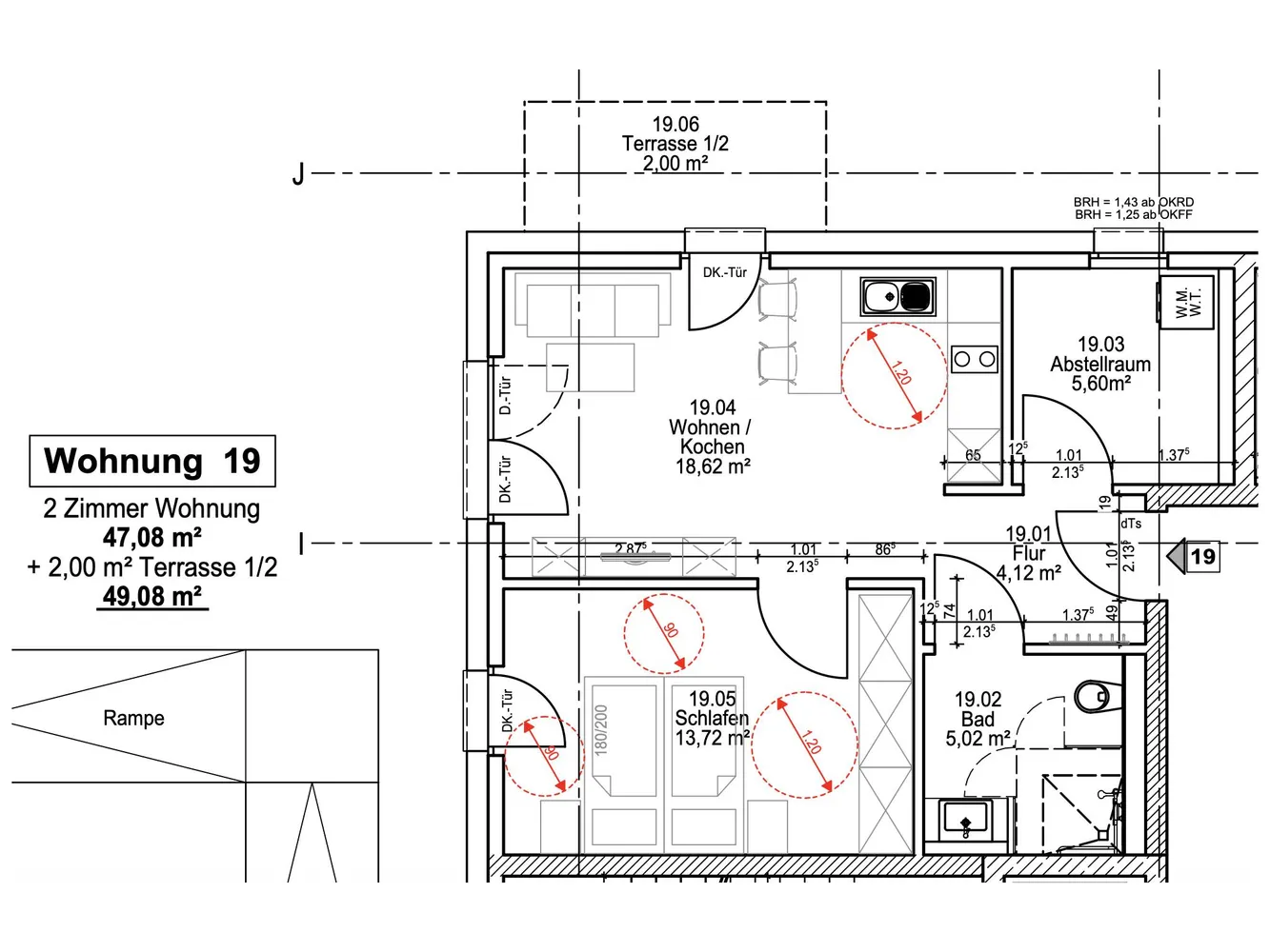 2 Zimmer Wohnung mit 49 m² in Wiesbaden – Bild 8