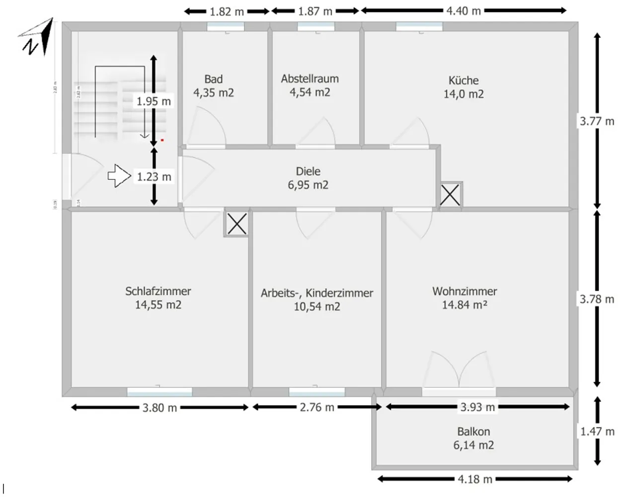 4 Zimmer Wohnung mit 70 m² in Fürth – Bild 8
