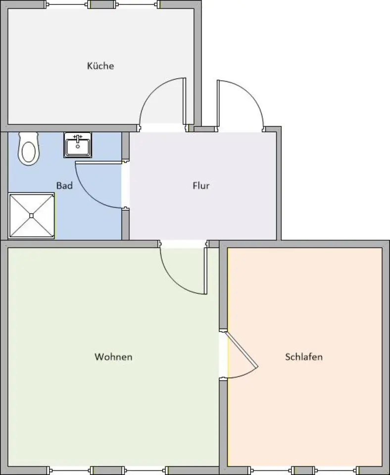 2 Zimmer Wohnung mit 51 m² in Löbau – Bild 5